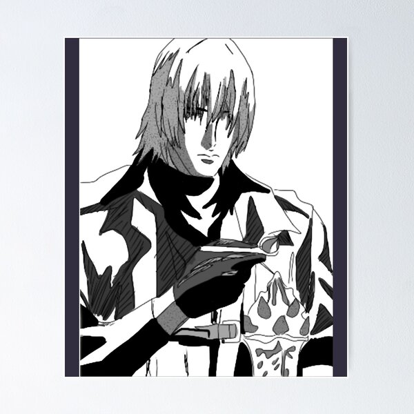 Dante Devil May Cry Anime Manga Wall Poster Scroll