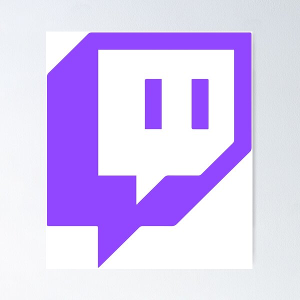 ◆LEE◆ Small Twitch Logo Man to Man Purple Twitch-logo 6