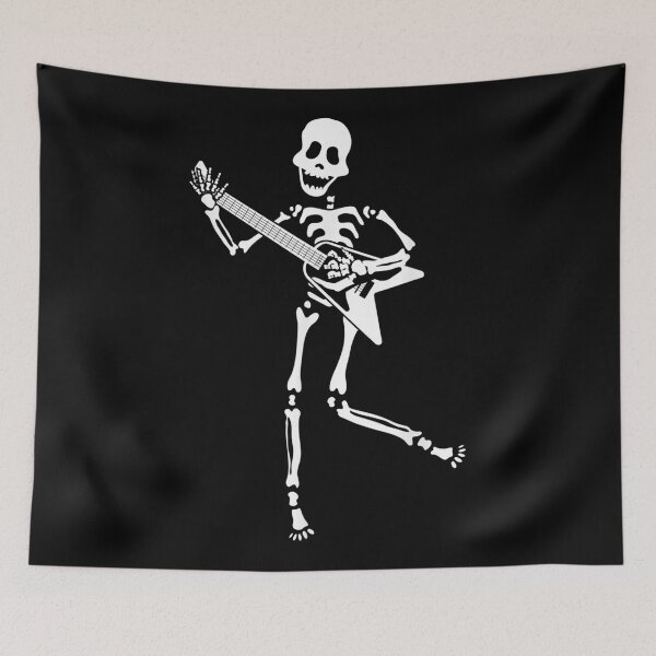 Item preview, Funny Mexican Skeleton Playing Guitar designed and sold by MUDOUSA.
