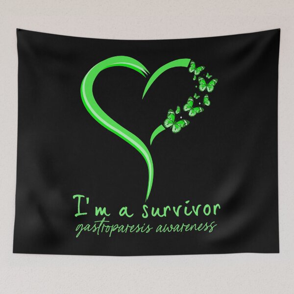 Item preview, Gastroparesis Awareness Month 2022  Gastroparesis Awareness Butterfly Heart I'm a Survivor    designed and sold by OtiliaNikolaus.