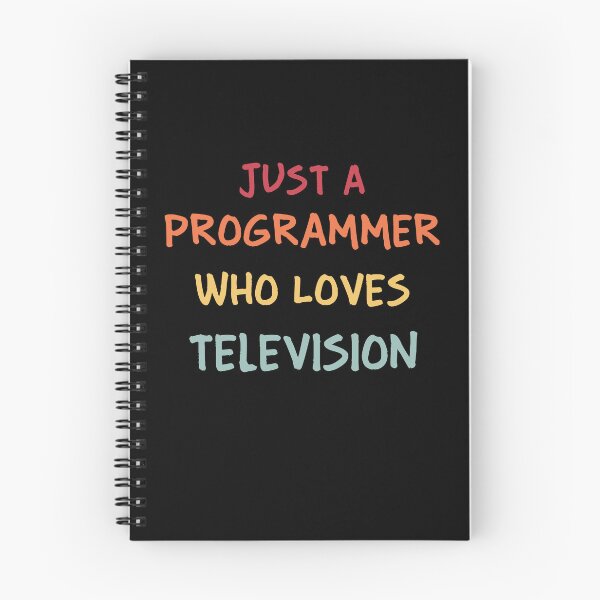 Item preview, Funny Programmer Gift | Funny Software Developer Gift | Funny Coder Gift | Just A Programmer Who Loves Television designed and sold by campingforge.