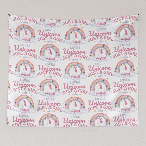 Item preview, just a girl who loves unicorn A for little kids Adley Kids T-Shirt  designed and sold by BeauWellingto.
