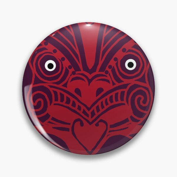 Item preview, Maori Tiki , red on red designed and sold by EurekaRoad.