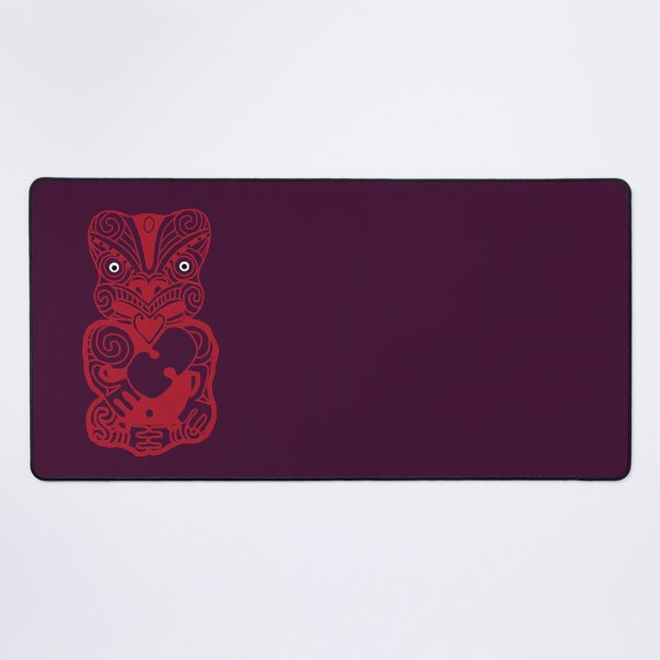 Item preview, Maori Tiki , red on red designed and sold by EurekaRoad.