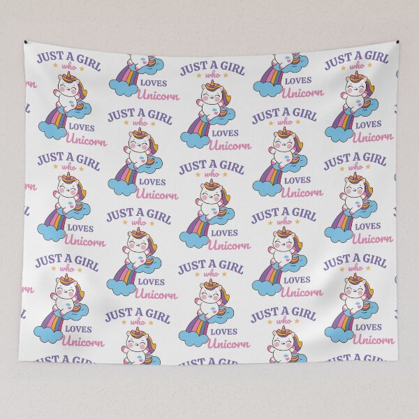 Item preview, just a girl who loves unicorn A for little kids Adley Kids T-Shirt designed and sold by BeauWellingto.