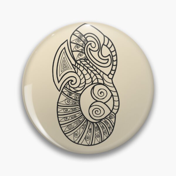 Item preview, Maori Taniwha - line drawing designed and sold by EurekaRoad.
