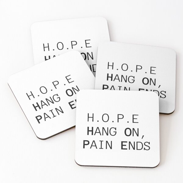 Item preview, H.O.P.E, Hang On, Pain Ends designed and sold by Rani-art.