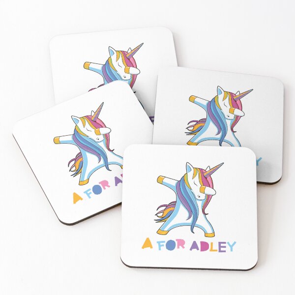 Item preview, kawai girl a for adley unicorns 2d cartoon Sticker designed and sold by BeauWellingto.