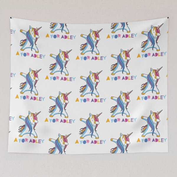 Item preview, kawai girl a for adley unicorns 2d cartoon Sticker designed and sold by BeauWellingto.