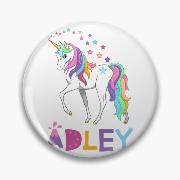 Item preview, kawai girl a for adley unicorns cartoon funny for kids Sticker designed and sold by BeauWellingto.