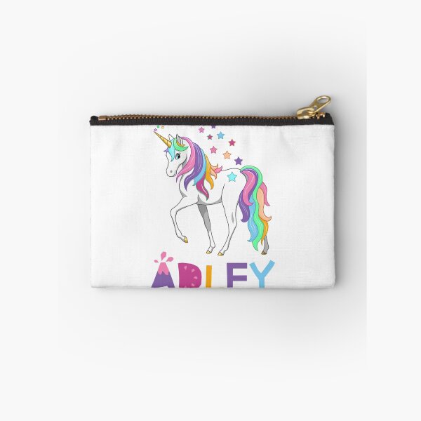 Item preview, kawai girl a for adley unicorns cartoon funny for kids Sticker designed and sold by BeauWellingto.
