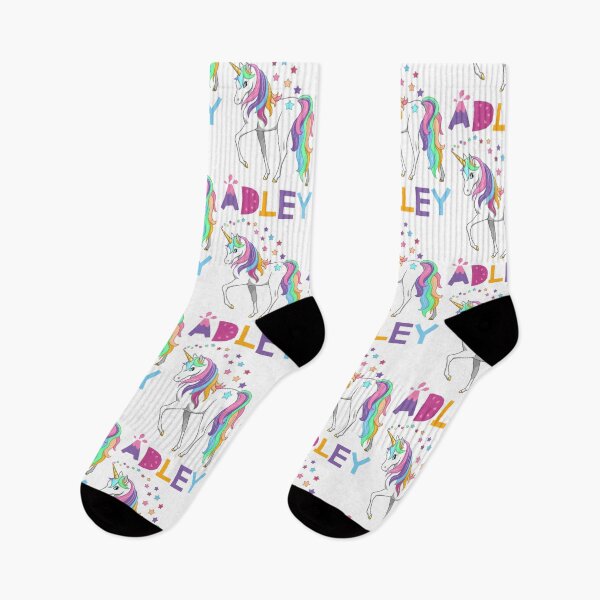 Item preview, kawai girl a for adley unicorns cartoon funny for kids Sticker designed and sold by BeauWellingto.