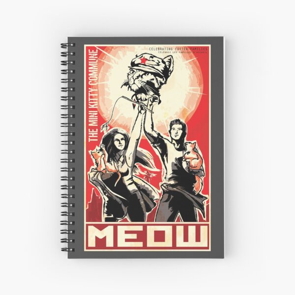 The light of Chairman Meow brings us all to salvation! Spiral Notebook