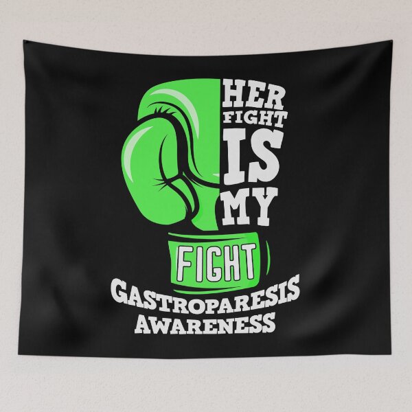 Item preview, Gastroparesis Awareness Month 2022  Gastroparesis Awareness Her Fight is My Fight Boxing Gloves     designed and sold by OtiliaNikolaus.
