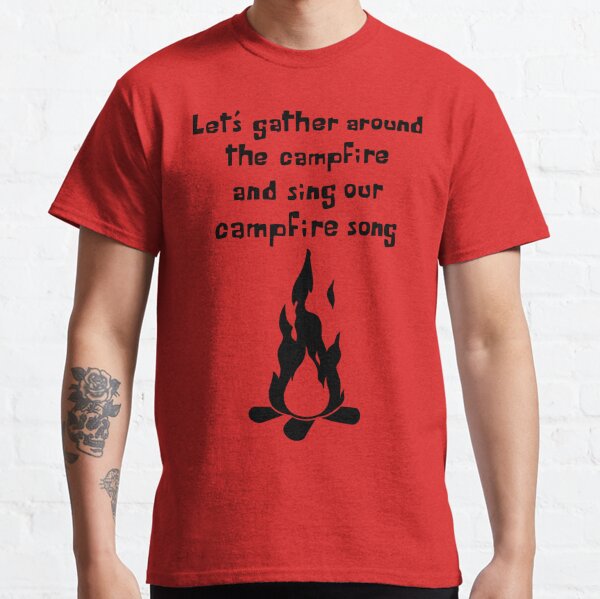 Spongebob Songs T Shirts Redbubble - roblox song id campfire song loud