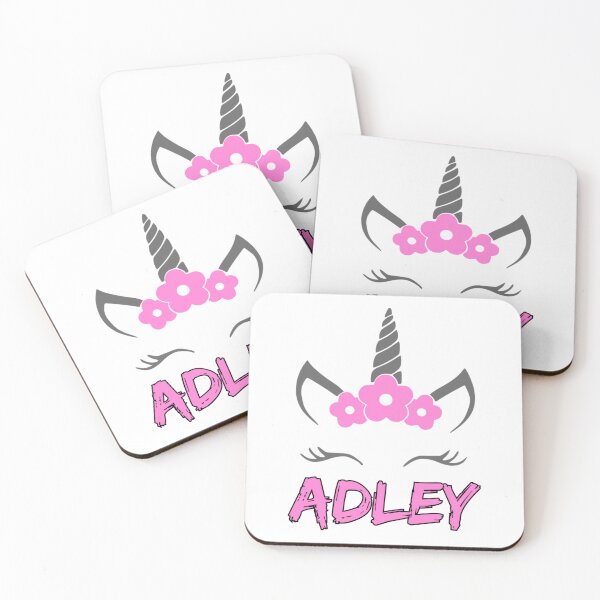 Item preview, kawai girl a for adley unicorns kawaii Sticker designed and sold by BeauWellingto.