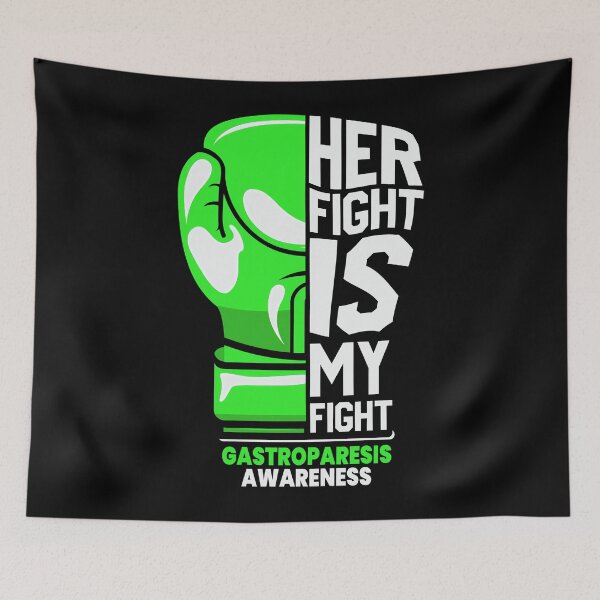 Item preview, Gastroparesis Awareness Month 2022  Gastroparesis Awareness Her Fight is My Fight Boxing Gloves    designed and sold by OtiliaNikolaus.