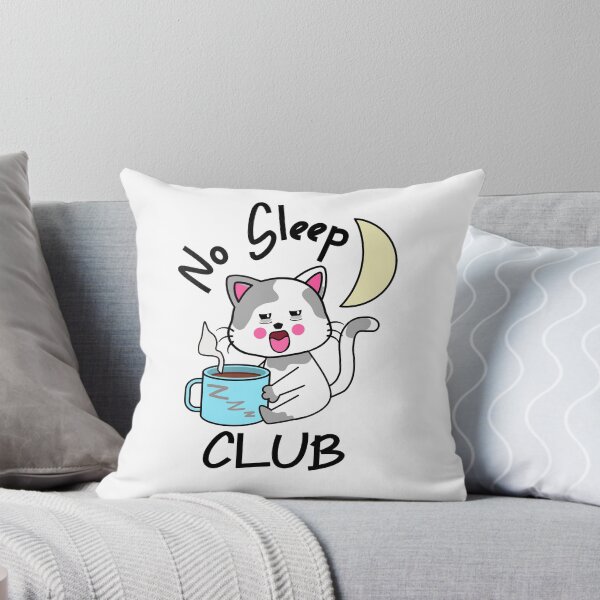 Item preview, No Sleep Club Kawaii Cute Cat  designed and sold by jamie Omahen.