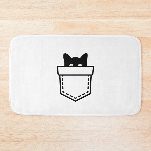 Item preview, Cute Black Cat In Pocket Funny Cat designed and sold by Amir  Kaddour.