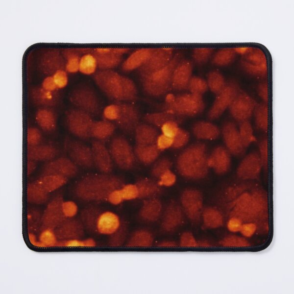 Item preview, Neon orange fluorescent cell art designed and sold by ArtByScience.