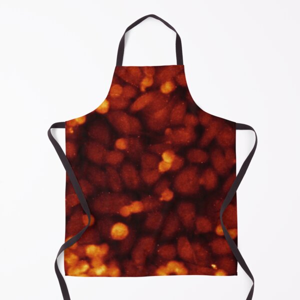 Item preview, Neon orange fluorescent cell art designed and sold by ArtByScience.