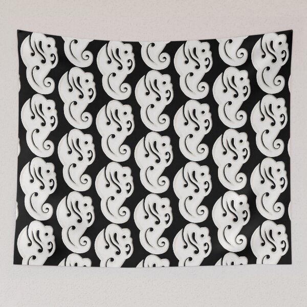 Aperçu de l'œuvre Maori Carving Design - Hippocampe créée et vendue par EurekaRoad.
