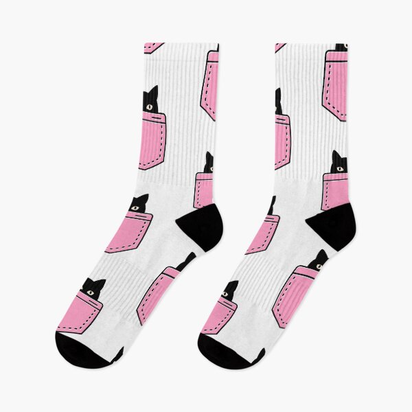 Item preview, Cute Black Cat In Pink Pocket Funny Cat designed and sold by Amir  Kaddour.