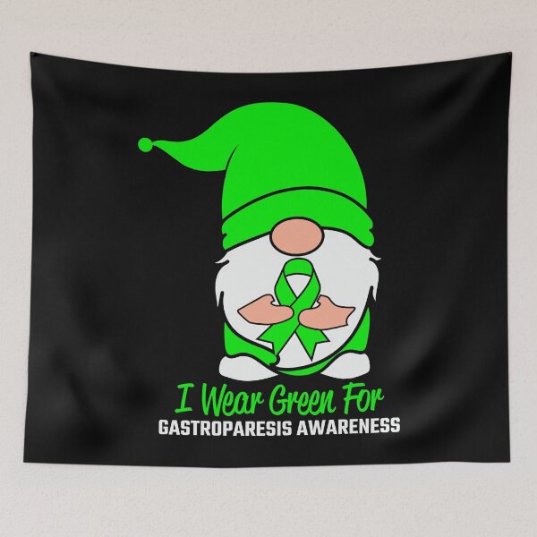 Item preview, Gastroparesis Awareness Month 2022  Gastroparesis Awareness I Wear Green for Gnomes    designed and sold by OtiliaNikolaus.