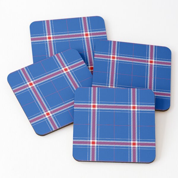 Item preview, Red White and Blue Gers Tartan designed and sold by sanfranglasgow.