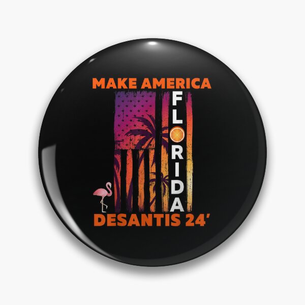 Item preview, DeSantiss 2024 Make America Florida Flamingo Flag Election designed and sold by sanfordyr.