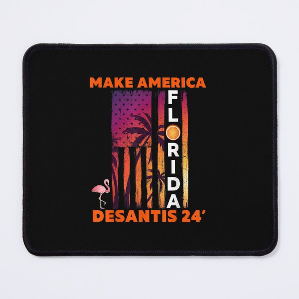 Item preview, DeSantiss 2024 Make America Florida Flamingo Flag Election designed and sold by sanfordyr.