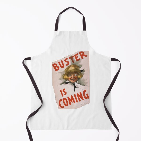 Item preview, Buster Is Coming Early Vintage Poster For Buster Brown Shoes, Creepy Looking Kid and His Dog Tige Are Looking For You designed and sold by AhmedBear.