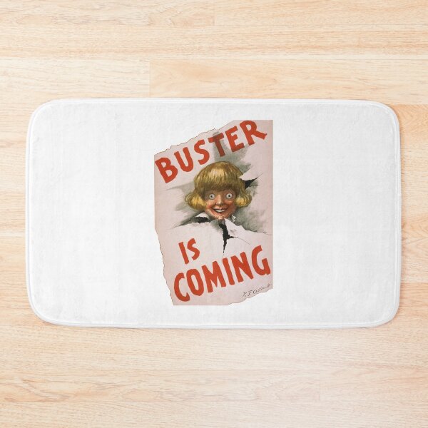 Item preview, Buster Is Coming Early Vintage Poster For Buster Brown Shoes, Creepy Looking Kid and His Dog Tige Are Looking For You designed and sold by AhmedBear.