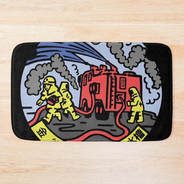 Item preview, Fireman at work on manhole in Japan - Color designed and sold by mattraski.
