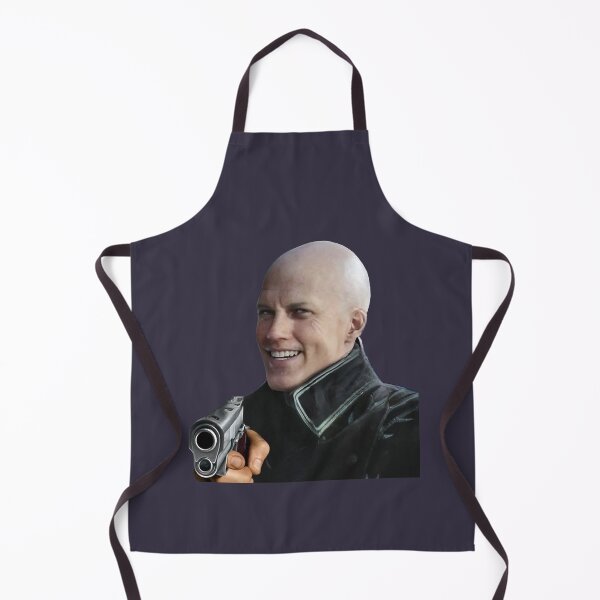 Artikelvorschau, Retro Bald Vergil, der eine Waffe zeigt, verwischte den Teufel entworfen und verkauft von NicklausKutch.