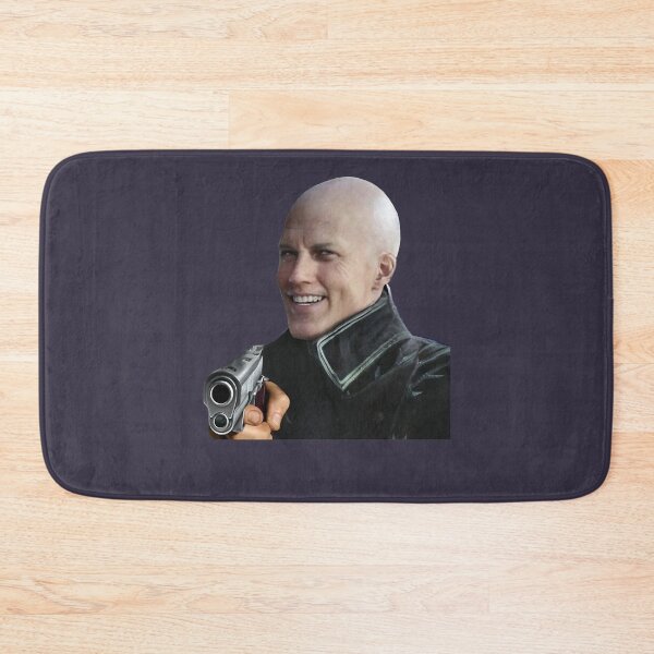 Artikelvorschau, Retro Bald Vergil, der eine Waffe zeigt, verwischte den Teufel entworfen und verkauft von NicklausKutch.