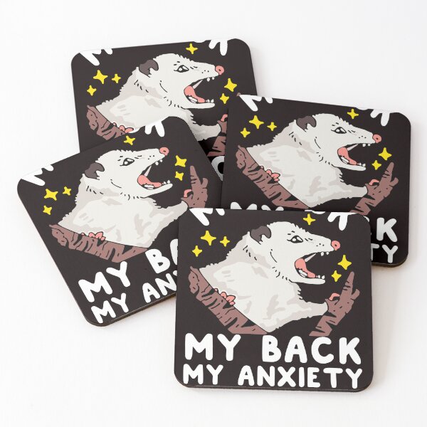 Item preview, My Neck My Back My Anxiety Attack Opossum designed and sold by angelbonney56.