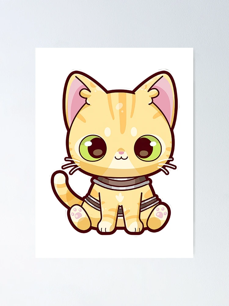 stray game cat sad Poster for Sale by WellingtonAdams