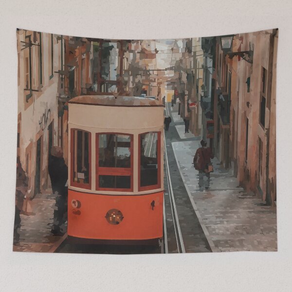 Item preview, Lisbon Tram - Watercolour Style designed and sold by WWWC2288.