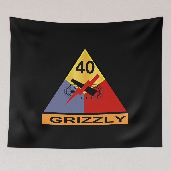 Item preview, Army - 40th Armored Division - Grizzly wo Txt designed and sold by Military Insignia Products.