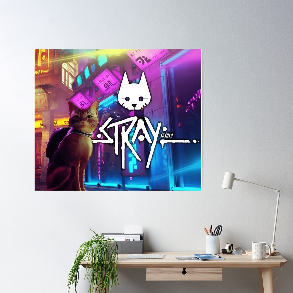 stray game cat sad Poster for Sale by WellingtonAdams