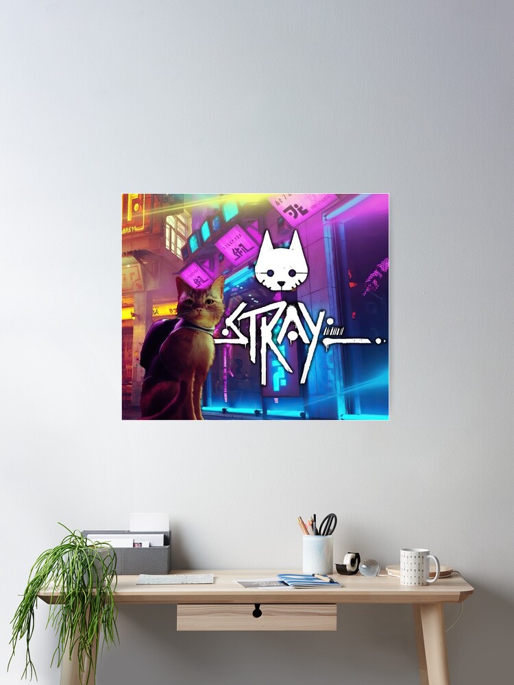 stray game cat sad Poster for Sale by WellingtonAdams