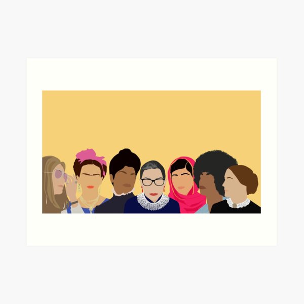Feminist Girl Gang- Squad Goals (with Gloria) Art Print