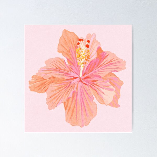 Vista previa del artículo con la obra «Flor Hibiscus», diseñado y vendido por SunLee Art.