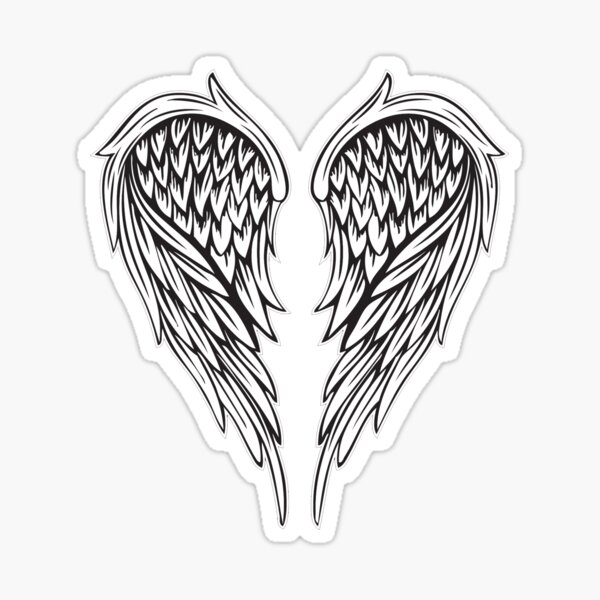 Angel Wings Stickers | Redbubble