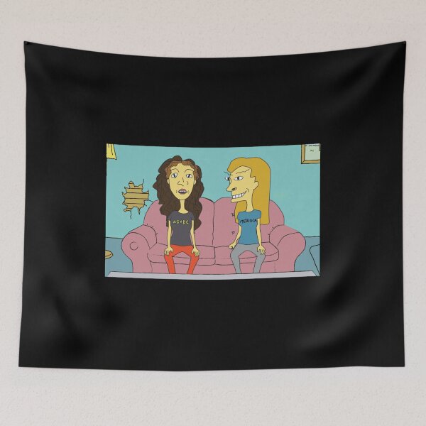 Item preview, Butthead - We're Chicks Cartoon Gift Fan designed and sold by HerbestPetrus.