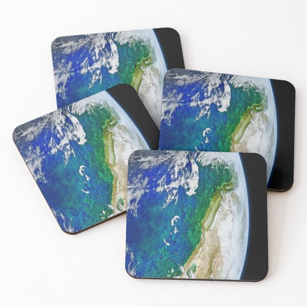Item preview, Planet Earth Gorgeous Aesthetic Satellite Side Image designed and sold by Brasilia.