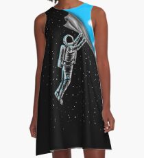 Astronaut open the sky A-Line Dress