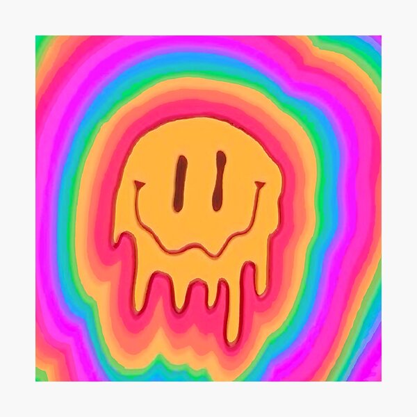 Indie Smiley Wall Art For Sale Redbubble