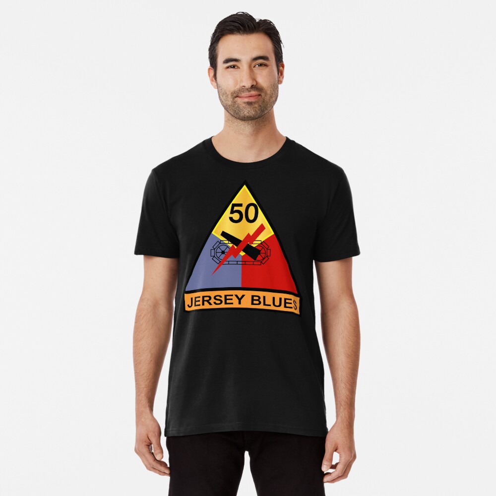 Army 50th Armored Division Jersey Blues wo Txt Essential T Shirt for Sale by twix123844 Redbubble